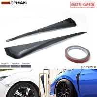 EPMAN 50SETS/CARTON Door Side Vent Air Flow Fender Outlet Cover Trim Wing Car Styling Side Fender Wing Cover Air Outlet for Honda Civic 16-18 EPCY421HD-50T